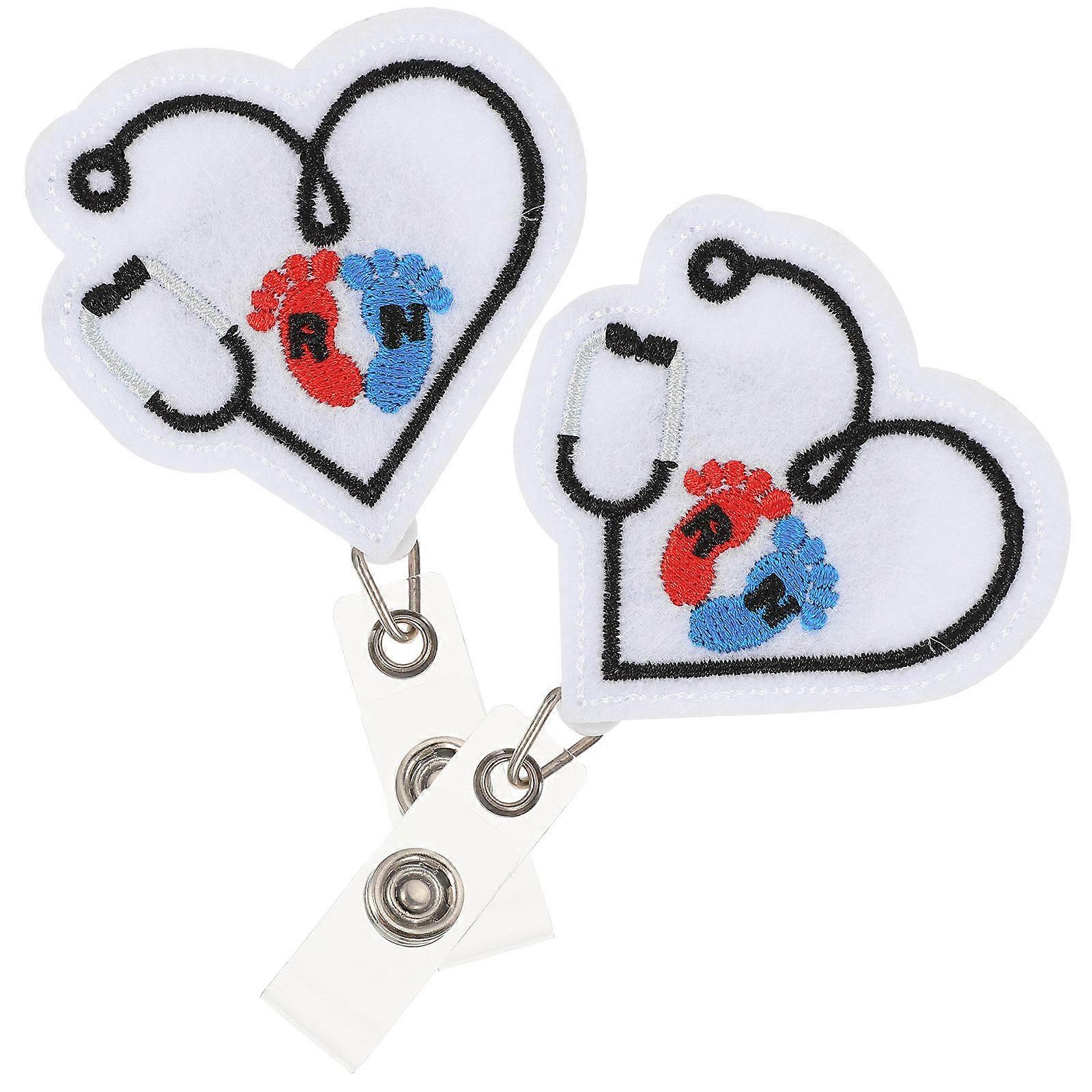 Portable Badge Holder Multi-Function Badge Buckle with 10Pcs Rotatable Design