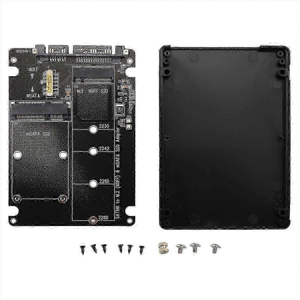 NGFF mSATA SATA3 Dual-Adapter Box