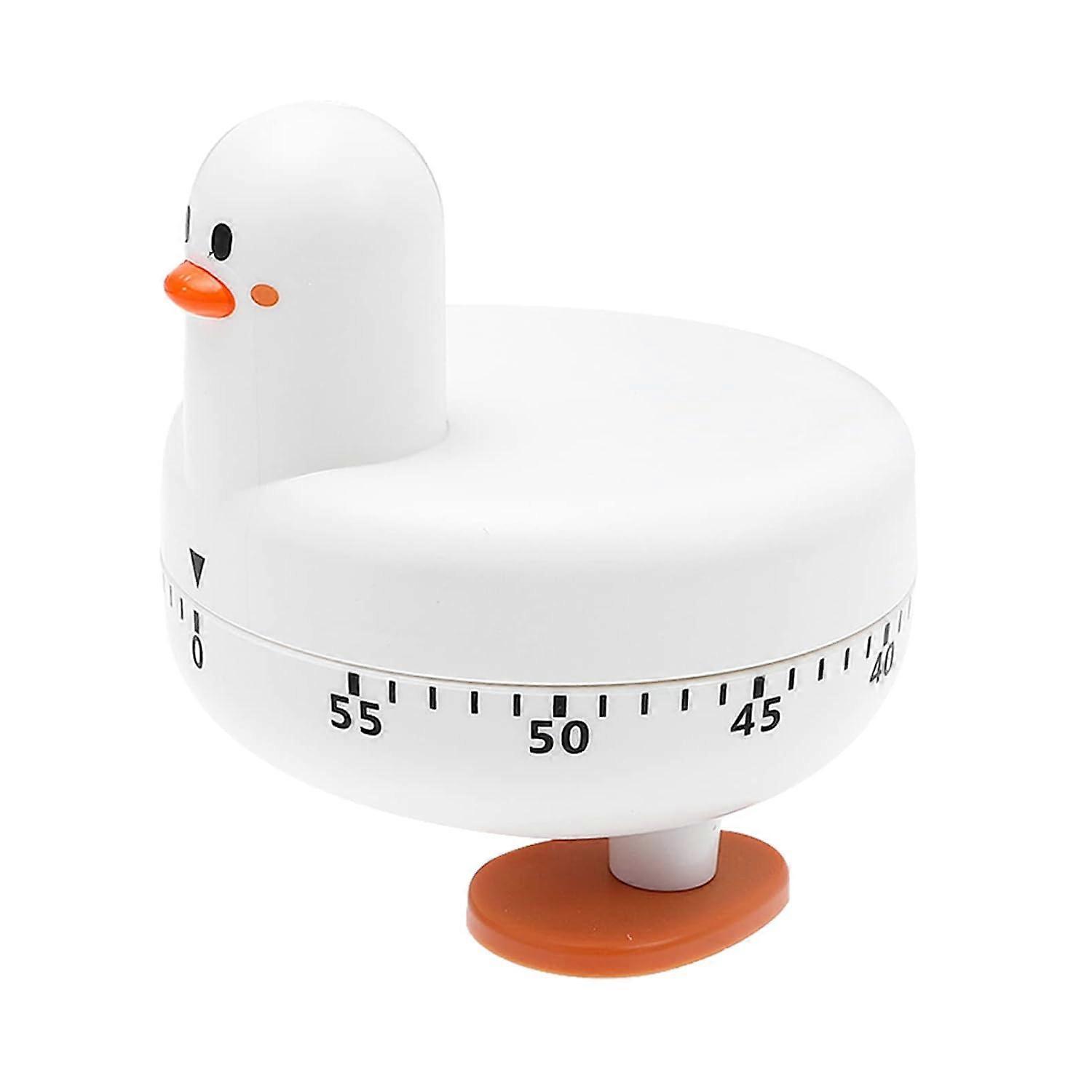 Egg Timer Mechanical Countdown Clock Baking Timer Kitchen Timer Cooking Timers Egg Reminder Timer 360°Rotating, Baking (2pcs, white+yellow)