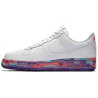 Nike Air Force 1 07 LV8 LTHR Slip Resistant Lightweight Non slip Lightweight Low top Skateboard Shoes Men's White Blue aj9507-100