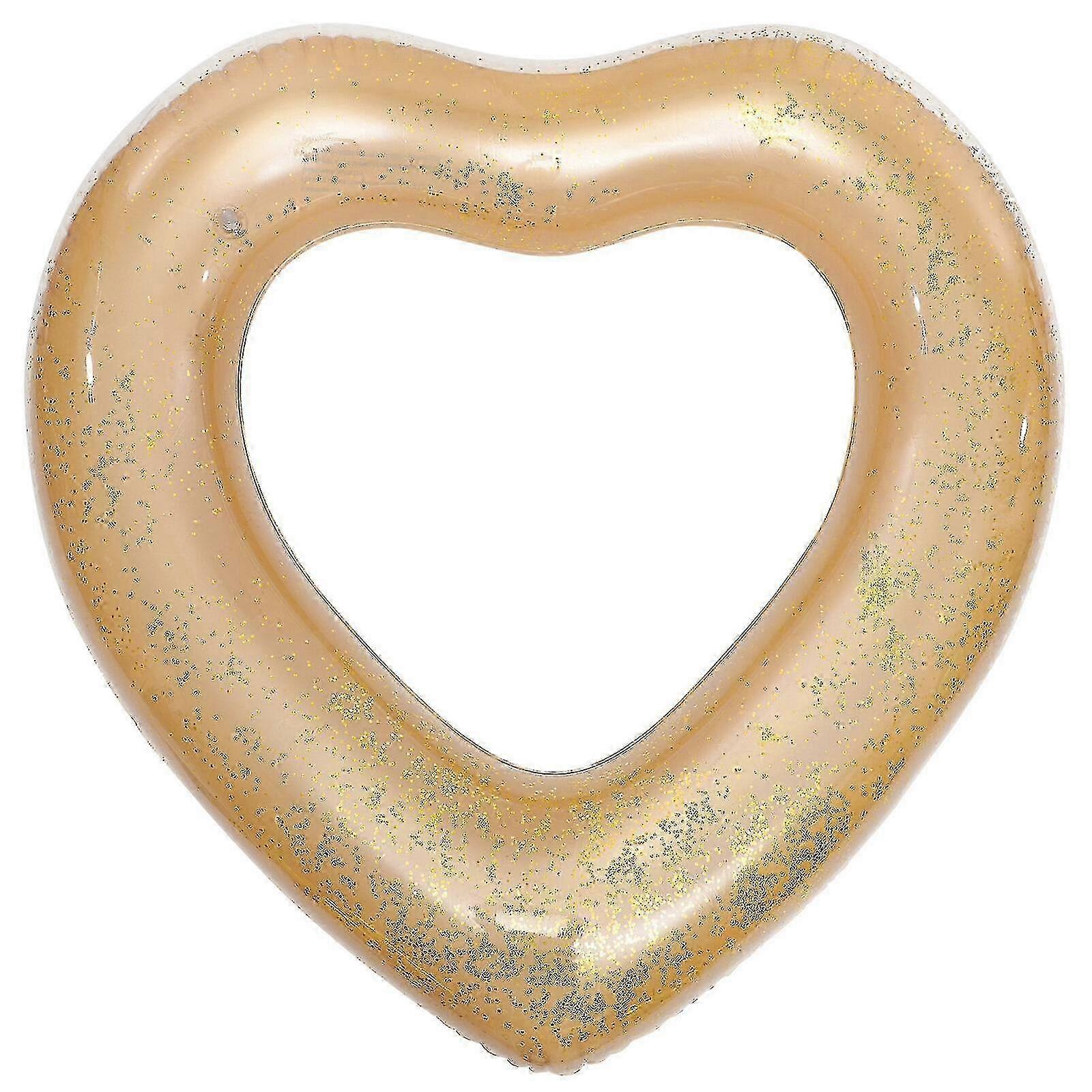 Heart Shaped Swimming Ring Pool Float Ring Inflatable Swim Ring Float Toy