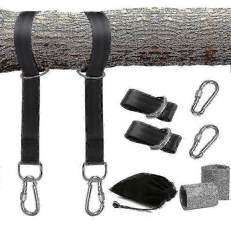 Locking Carabiner Tree Swing Kit With Bark Protection