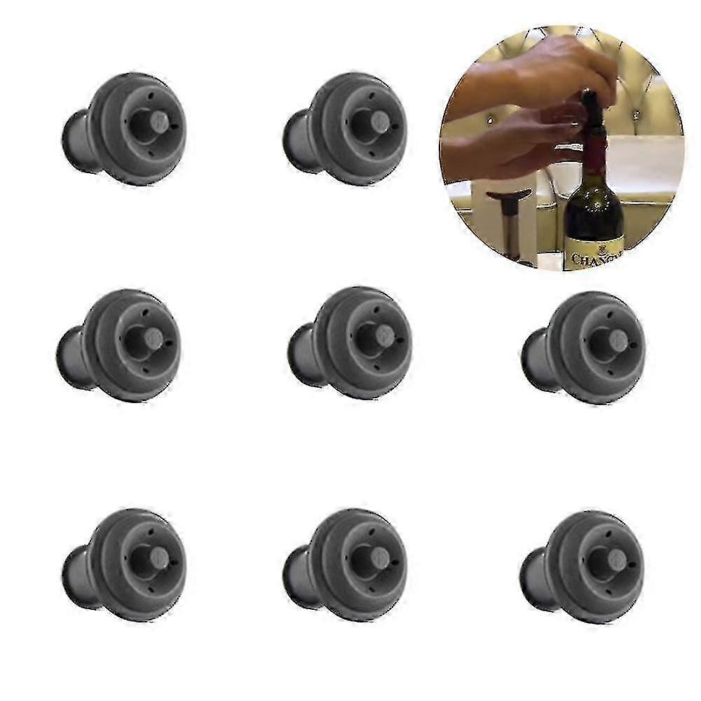 8 Pcs Durable Reusable Wine Vacuum Stoppers