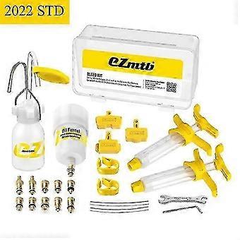 Hydraulic Mineral Oil Brake Bleed Kit for Bicycle, with Injector and Funnel, Compatible with Most Hydraulic Disc Brake Systems, 25-26 Piece