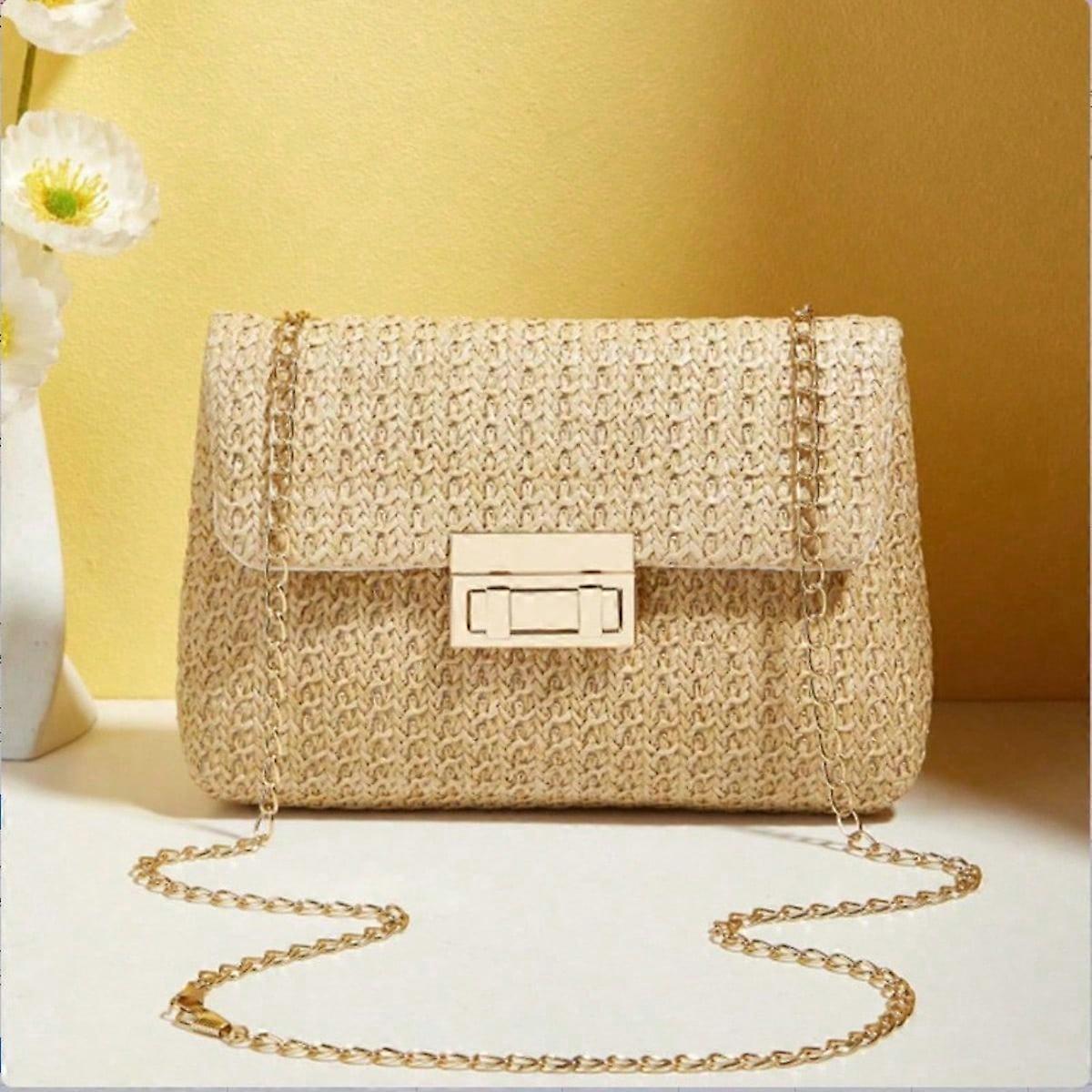 Bolsa de ombro nova, simples e pequena, quadrada.