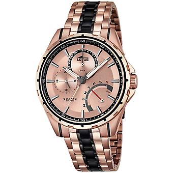 Lotus smart casual reloj para Hombre Analógico de Cuarzo con brazalete de Acero inoxidable bañado en oro 18204/1