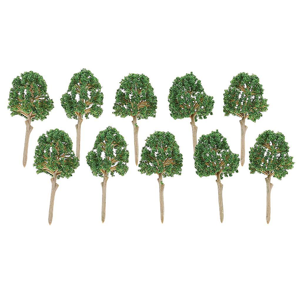 10 Pieces Sand Table Model Building Scale Tree Mulberry Miniature 6.6x3.6cm
