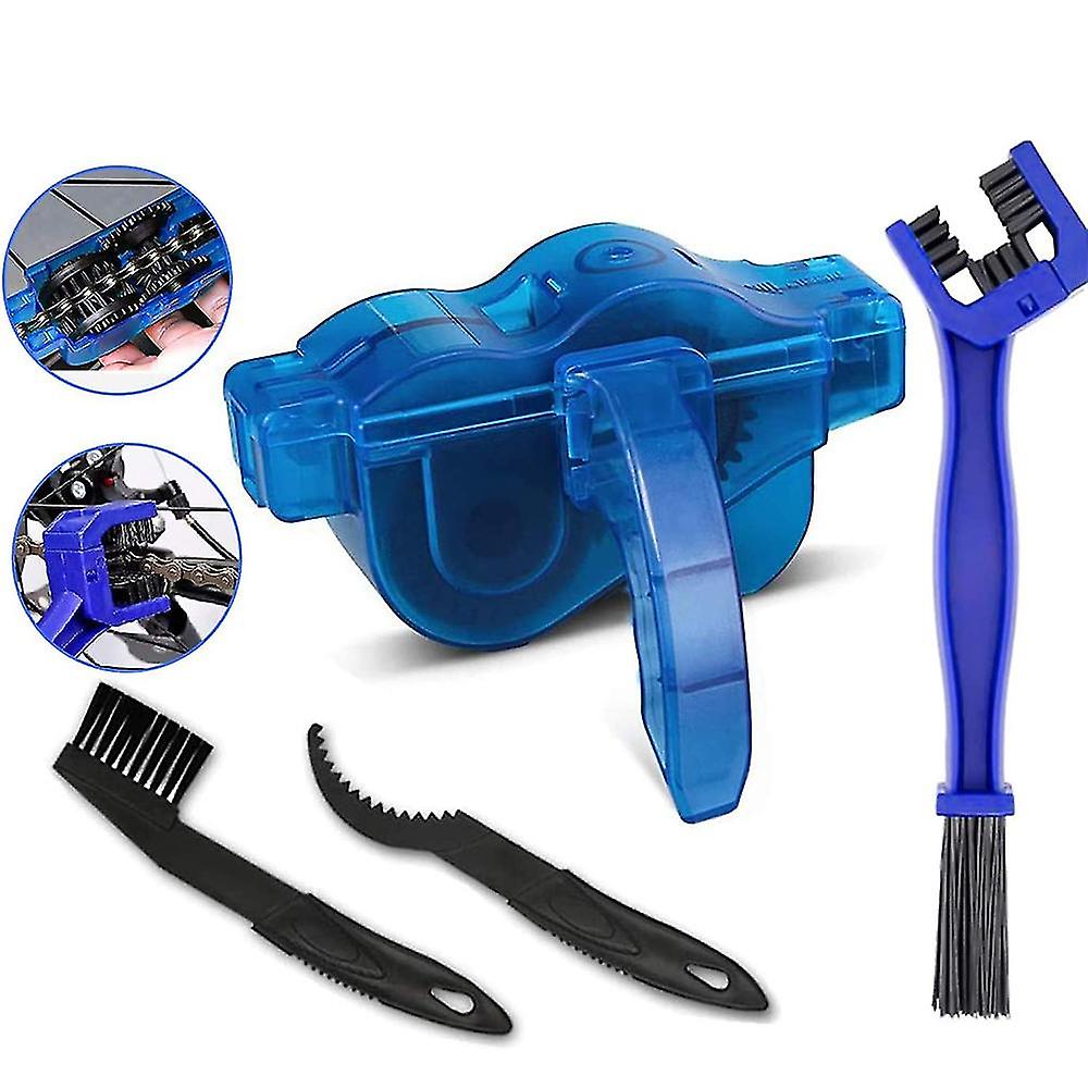 Precision Bicycle Cleaning Brush Tool Bike Chain Scrubber, 4pcs