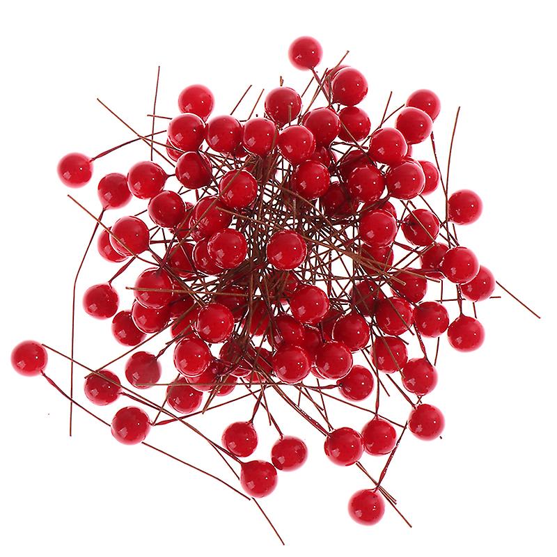 100db karácsonyi kis bogyós gyümölcsök cseresznye művirág weddin dekoráció