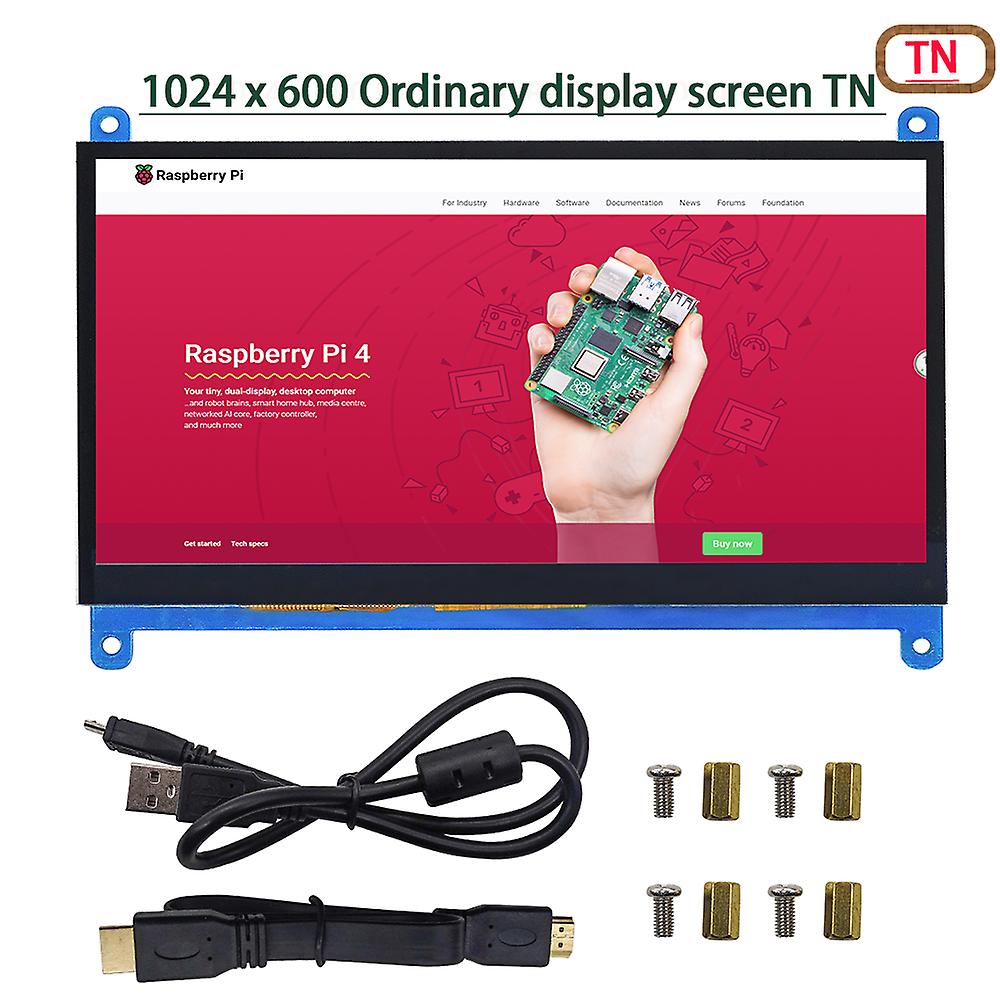 7 İnç Lcd Ekran Hdmi uyumlu Dokunmatik Ekran 1024x600 Çözünürlük Raspberry Pi Tn için Kapasitif Dokunmatik Ekran Destek Sistemleri