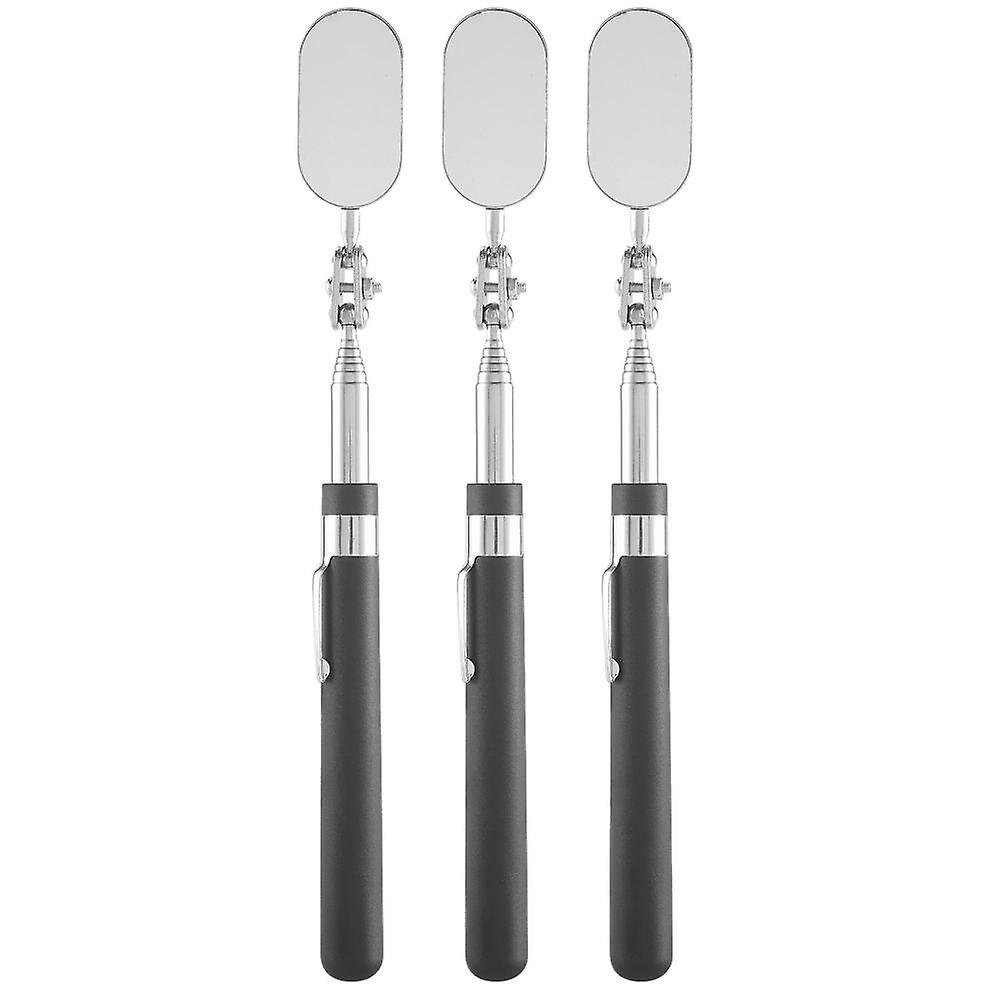 3 Pieces Telescoping Inspection Mirror Observe Mirror Inspection Tool For Check The Condition Of Th