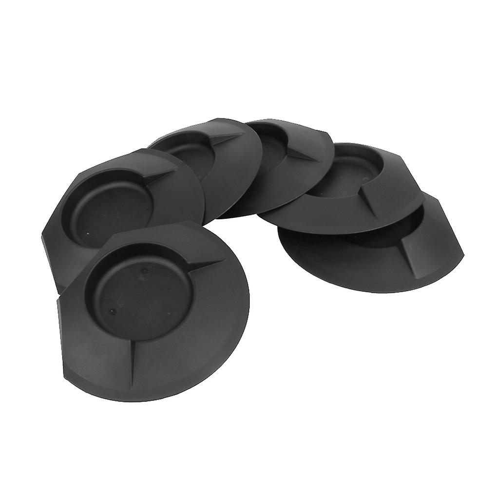 6Pcs Black Plastic Golf Putting Cup Practice Home Backyard Training Accessory