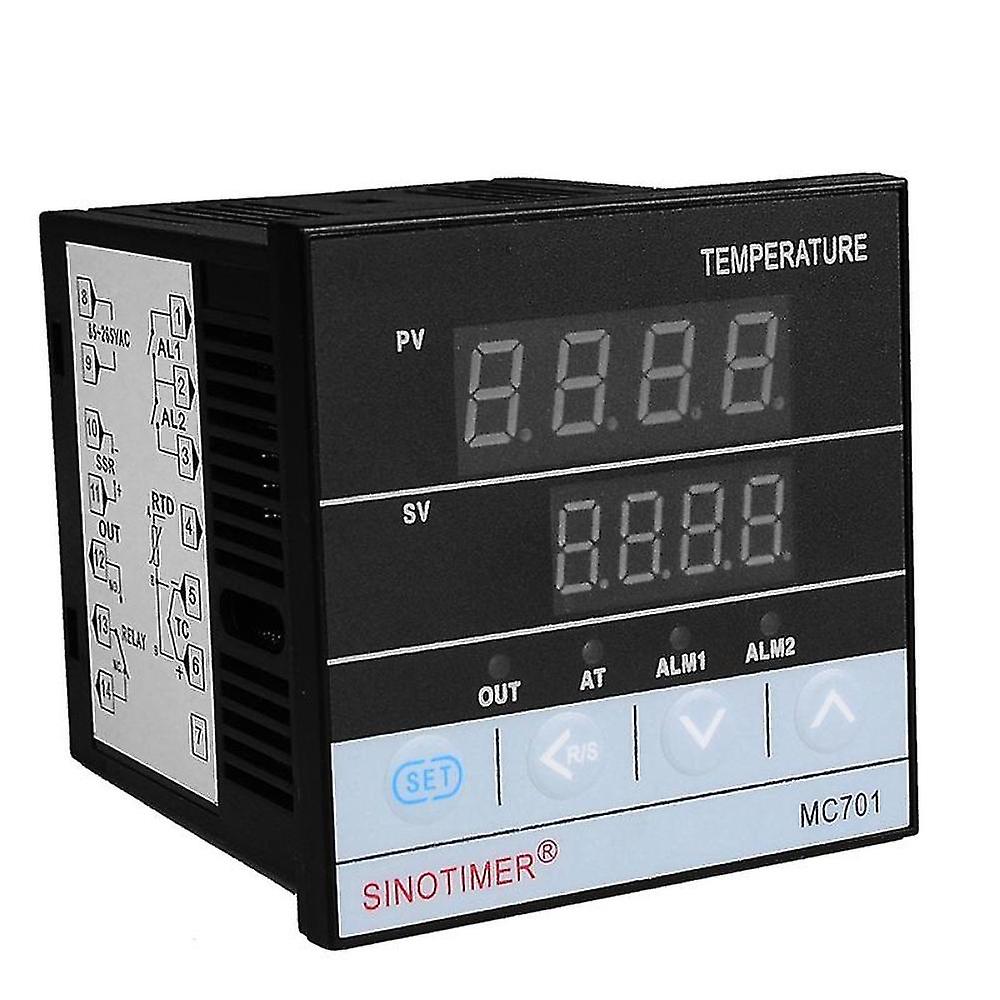 Sinotimer Mc701 Digital Pid Temperature Controller Waterproof K Type Pt100 Sensor Input Relay Ssr O