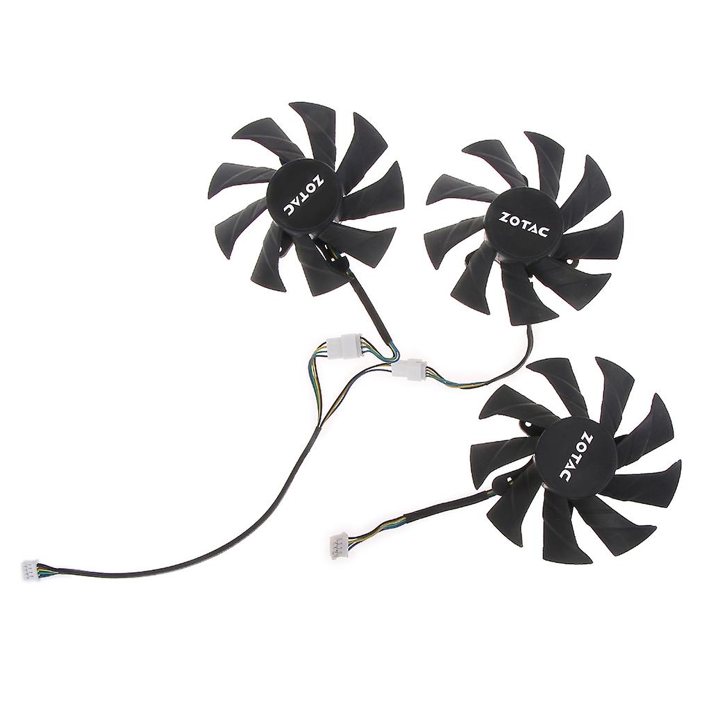 مروحة تبريد GPU لمروحة ZOTAC RTX 2070/2080 VGA تبريد بطاقة الرسومات 4Pin 12V