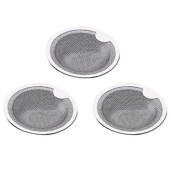 3pcs Stainless Steel Sink Screens Sewer Filter Net Shower Drain Covers Washbasin Strainers For Bathr