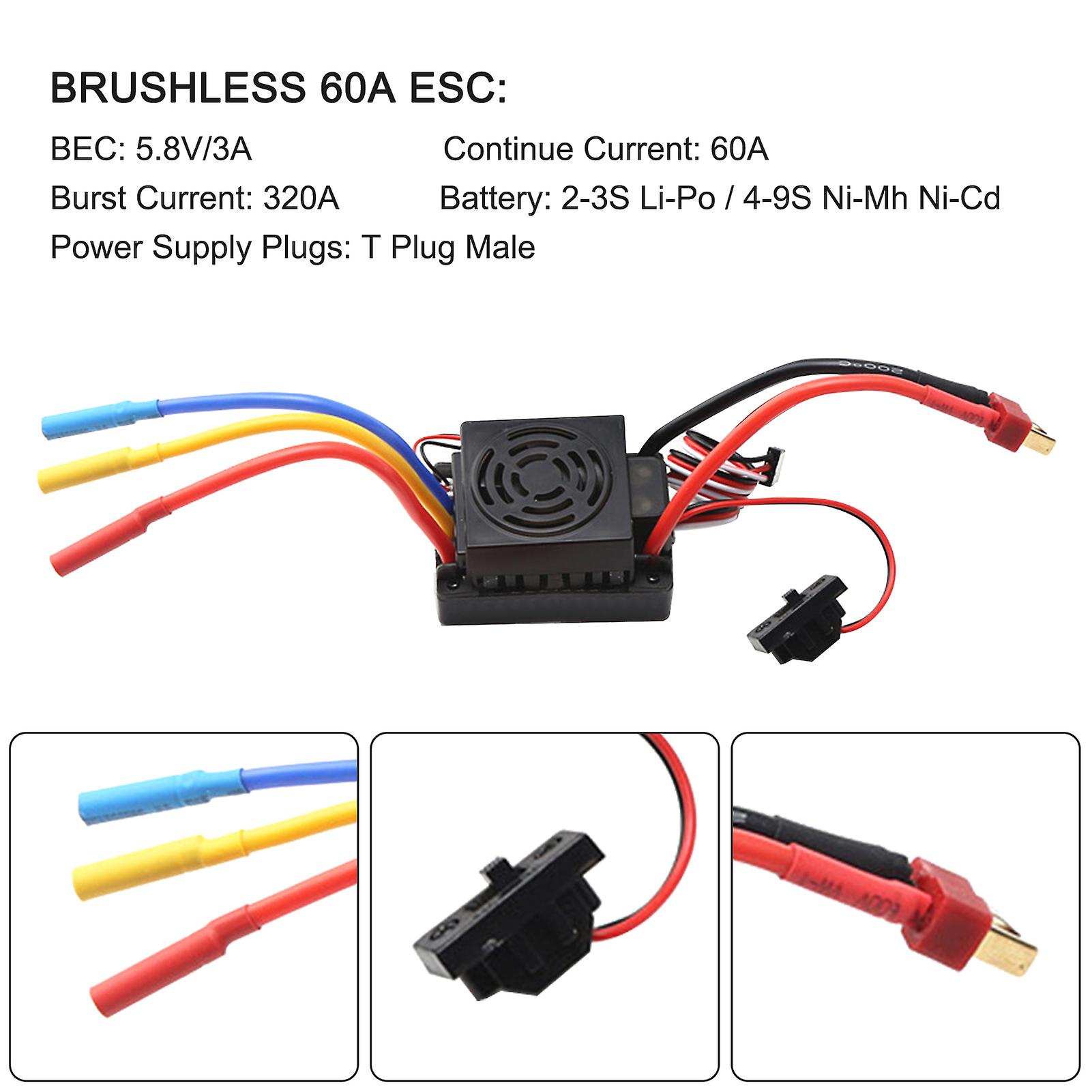 Brushless Motor With 60a Esc Combo