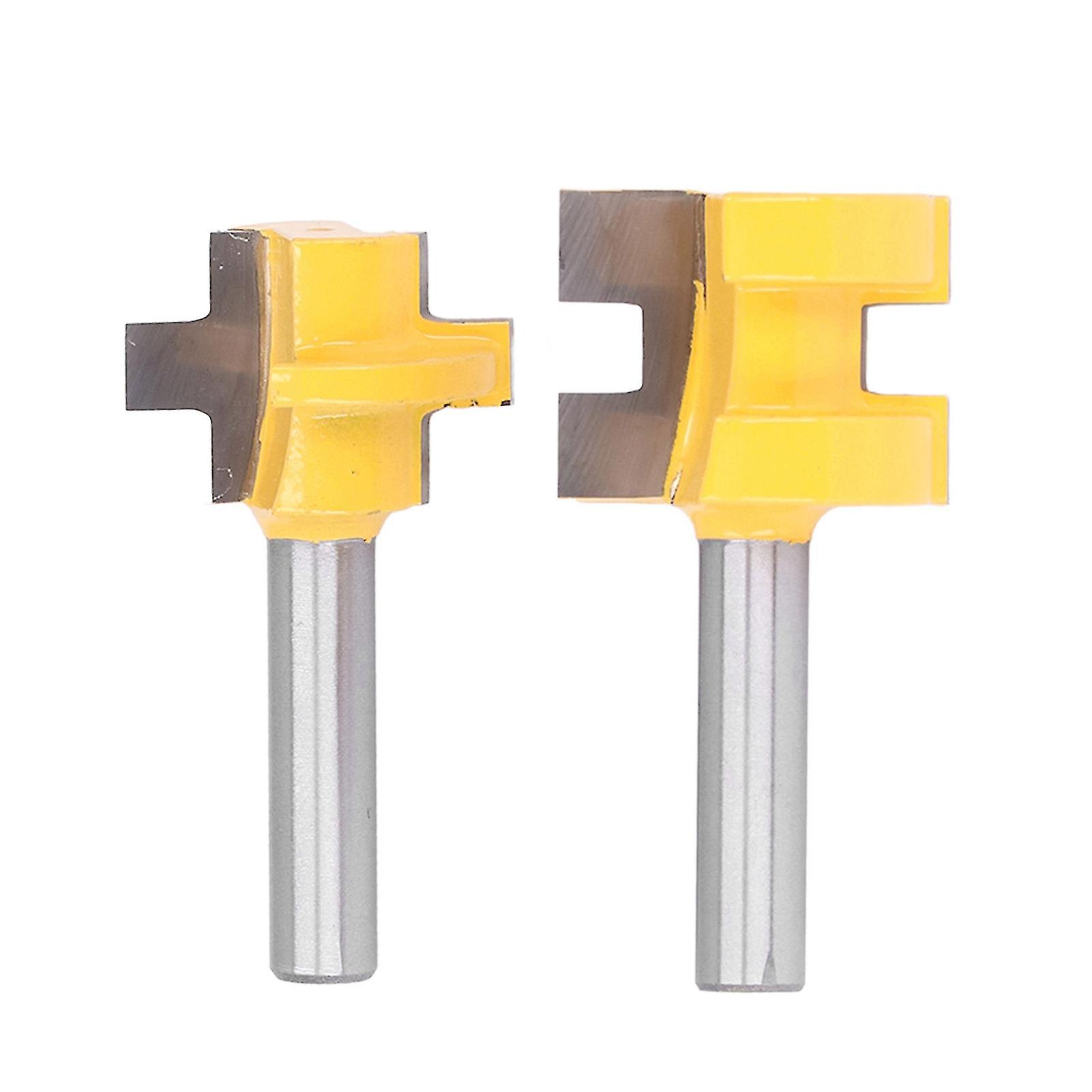 Square Tooth Tenon Cutter, T-Slot Flooring Cutter, Woodworking Cutter, 1′1/8 in Diameter