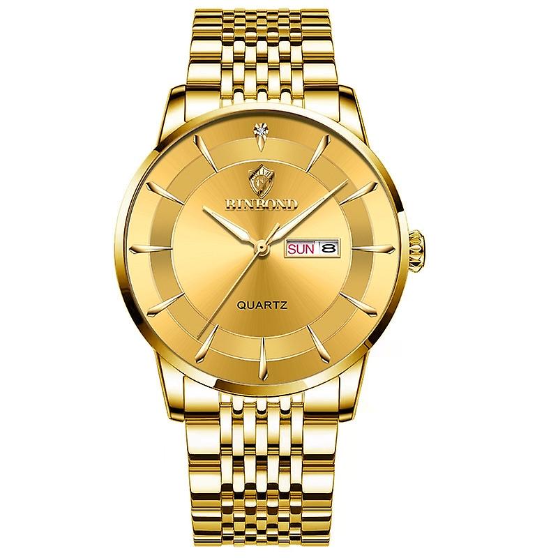 BINBOND B2077 Butterfly Buckle Luminous Quartz Watch