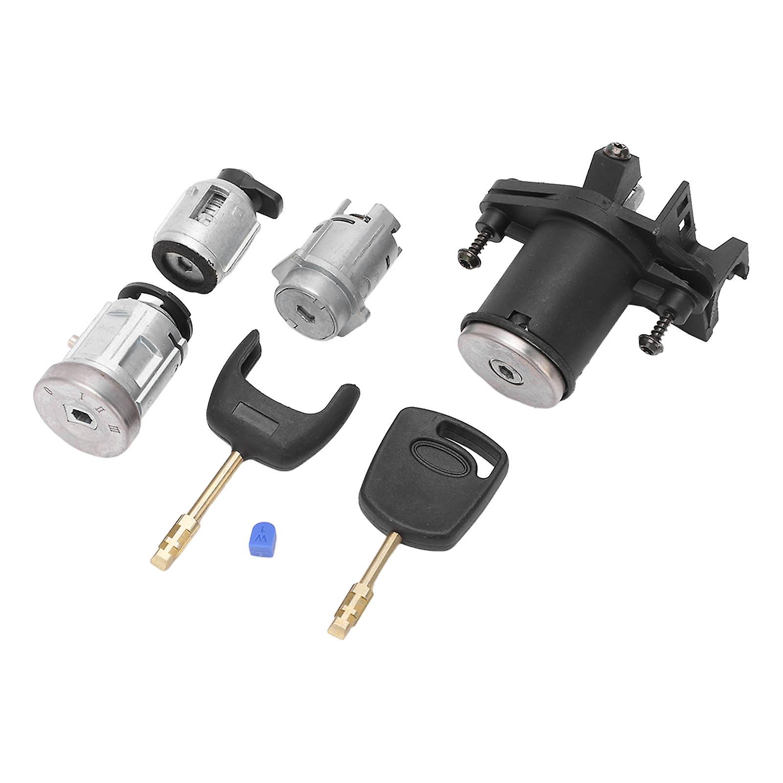Ensemble de cylindres de verrouillage de porte et d'interrupteur d'allumage 2S61 A22050 BM de remplacement pour Ford Fiesta MK5 Fusion