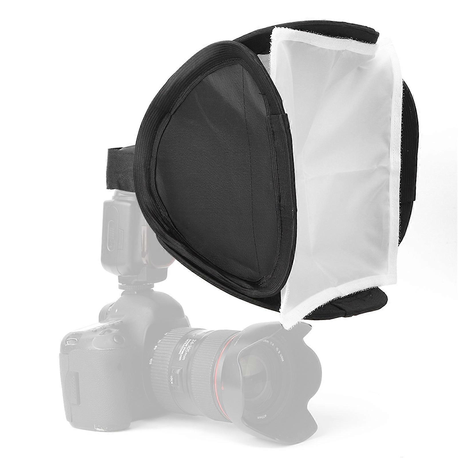 23cm Plastic Pure White Portable Folding Flash Light SLR Camera Softbox Photography Fill Light Cover