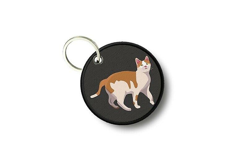 Key key door keys round prints double-sided red kitten cat