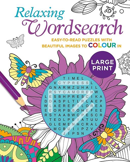 Relaxing Large Print Wordsearch by Eric Saunders Paperback Book