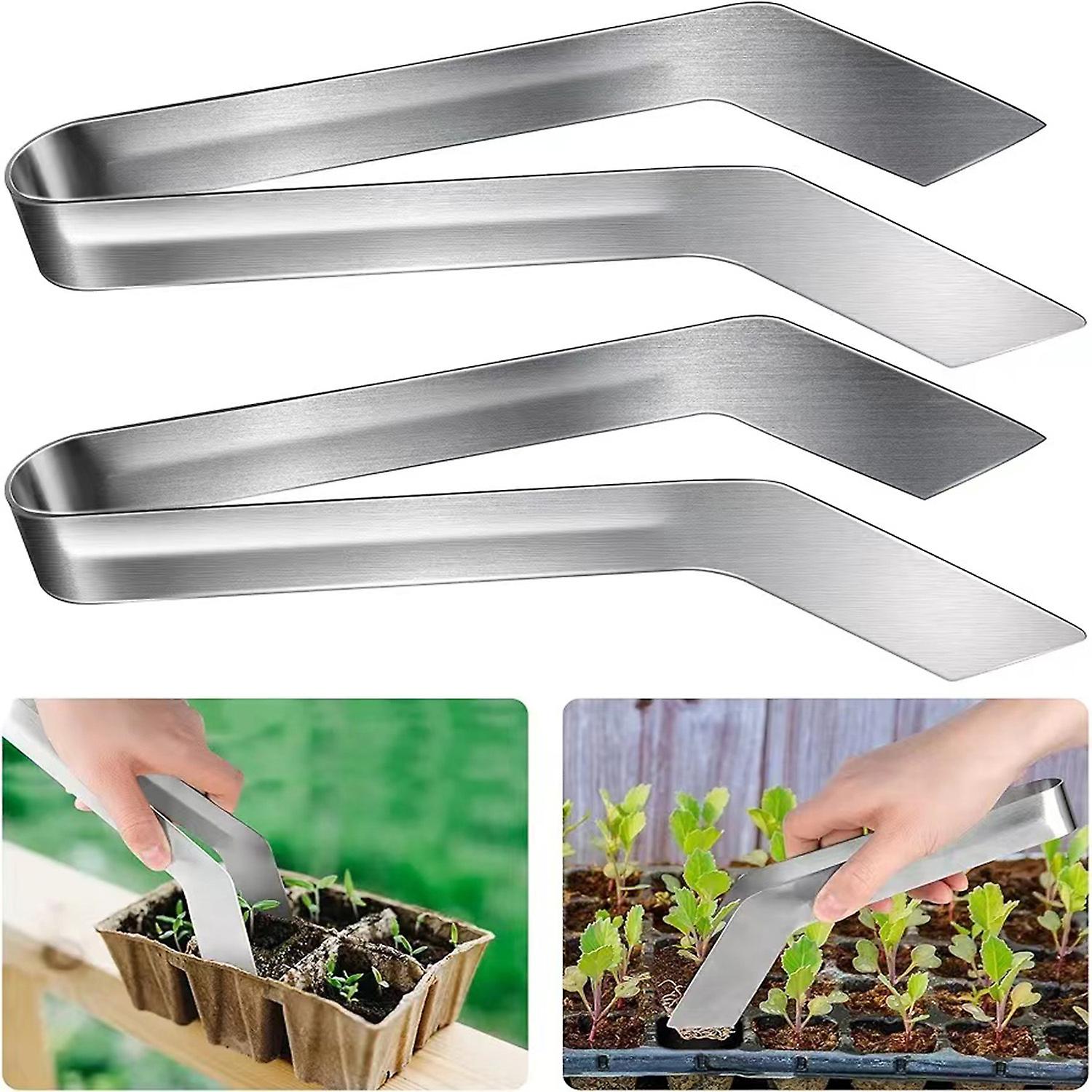 Stainless Steel Seedling Transplanting Tool for Gardening Reduce Root Damage