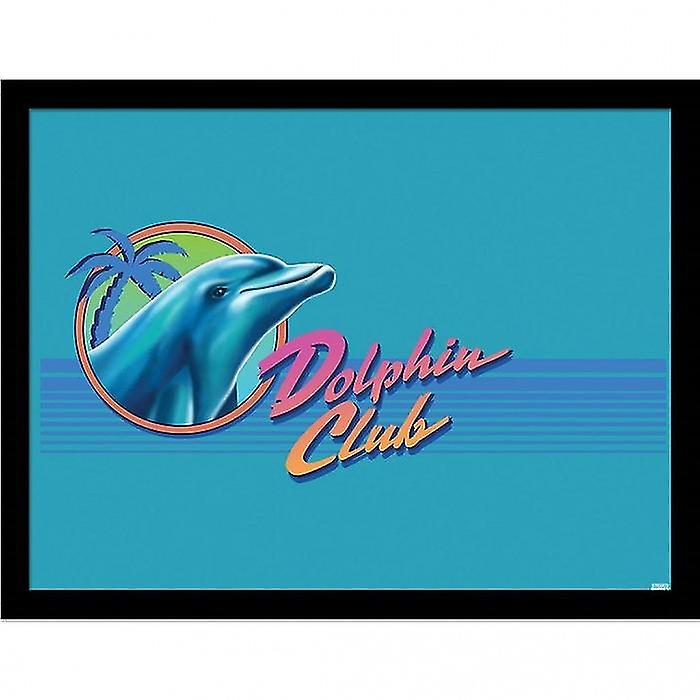 Steven Rhodes Dolphin Club Framed Poster