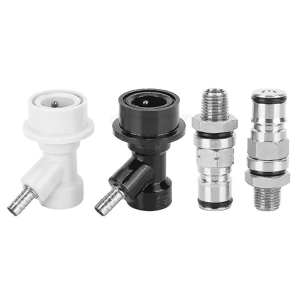2023 New 1/4in Homebrew Keg Ball Lock Post Connector Keg Ball Lock Connector Set Brewing Accessory