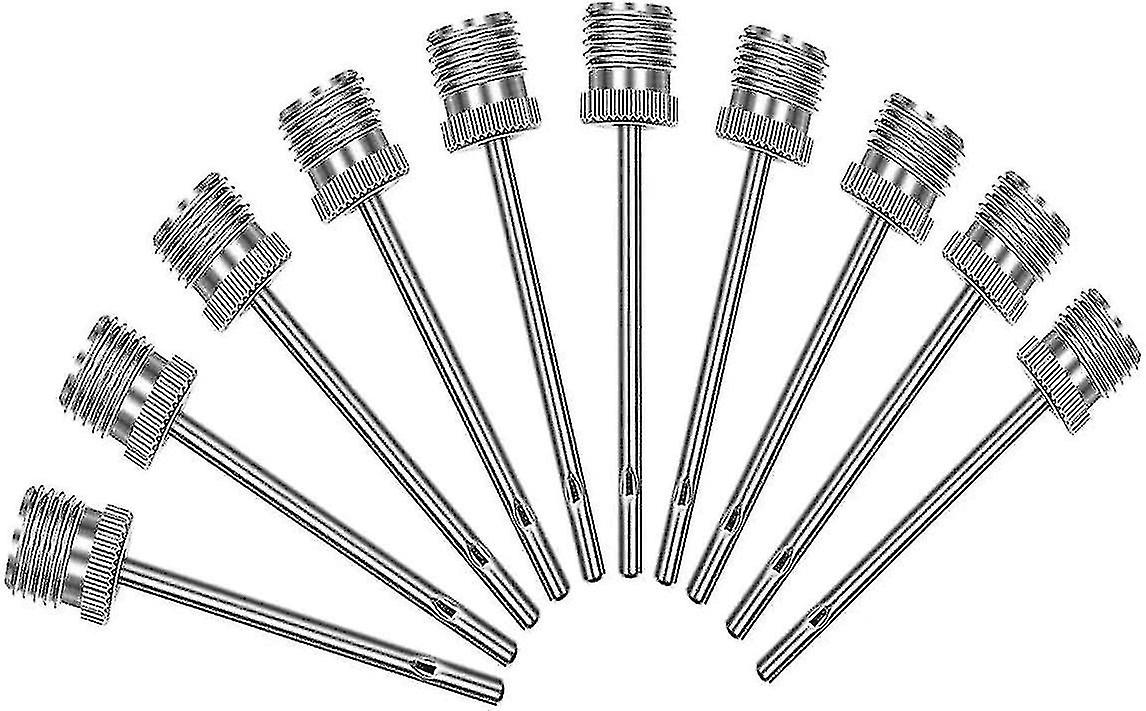 10pcs Inflatable Stainless Steel Ball Needle For Jumping Soccer, Basketball, Soccer, Volleyball, Netball, Handball And Others.