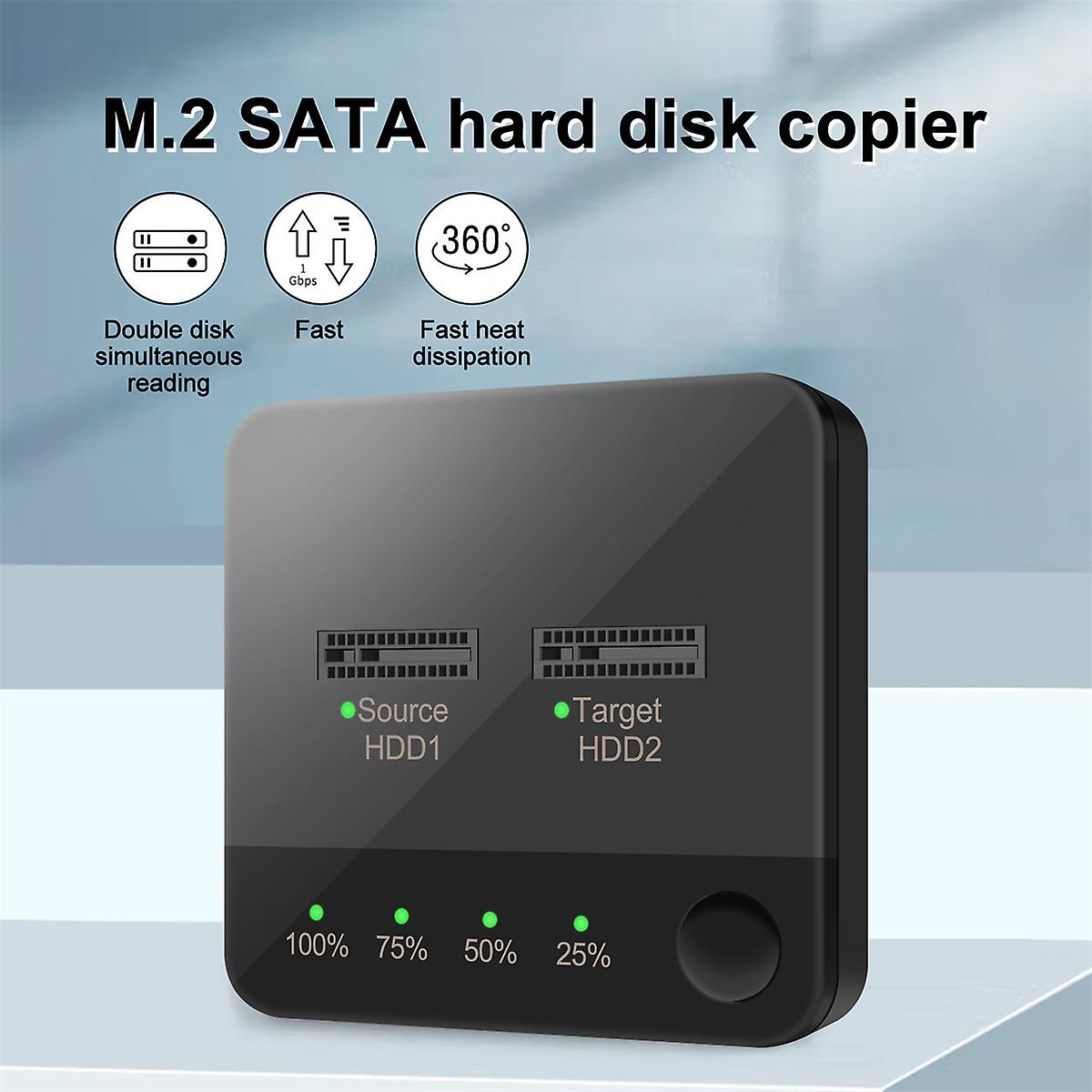 M.2 SATA Docking Station Type C to SATA SSD External Hard Drive B+M Key Adapter