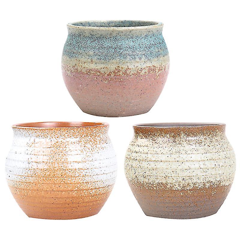 3pcs Ceramic Plant Pots