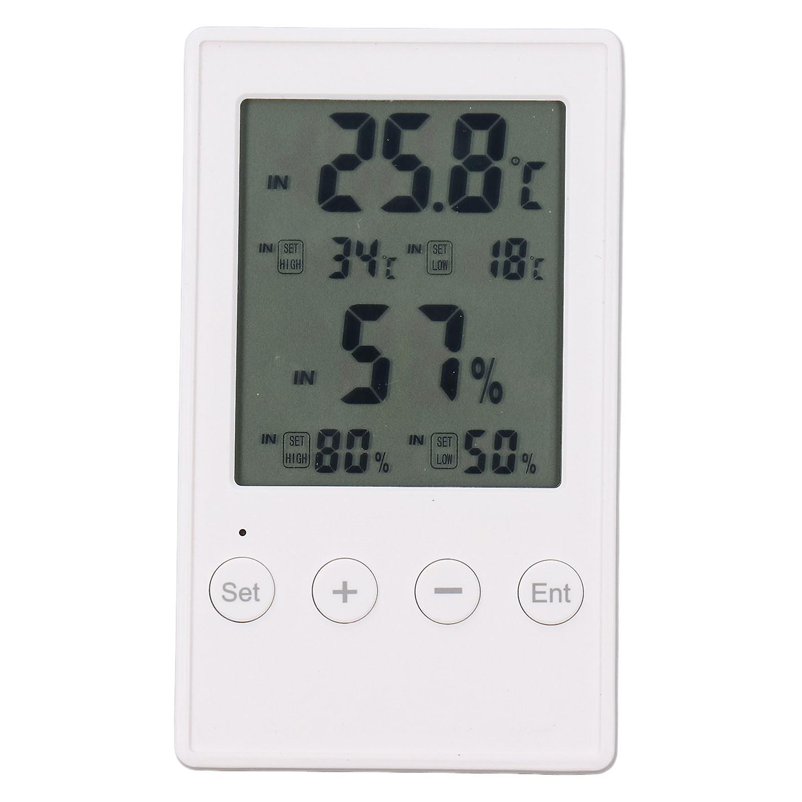 Humidity and Temperature Monitor Multifunctional Digital Hygrometer Thermometer with Probe for Home