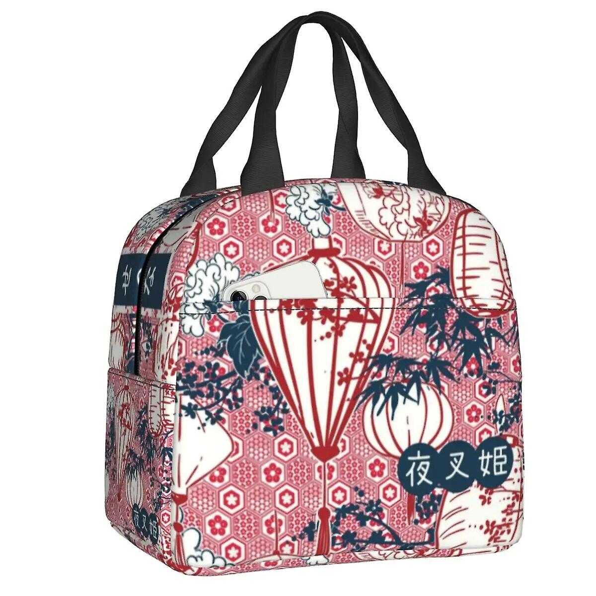 حقيبة غداء مانجا كيمونو إينوياشا سيشومارو للرجال النساء صندوق غداء معزول مبرد دافئ للأطفال في المدرسة نزهة حقائب حمل الغذاء