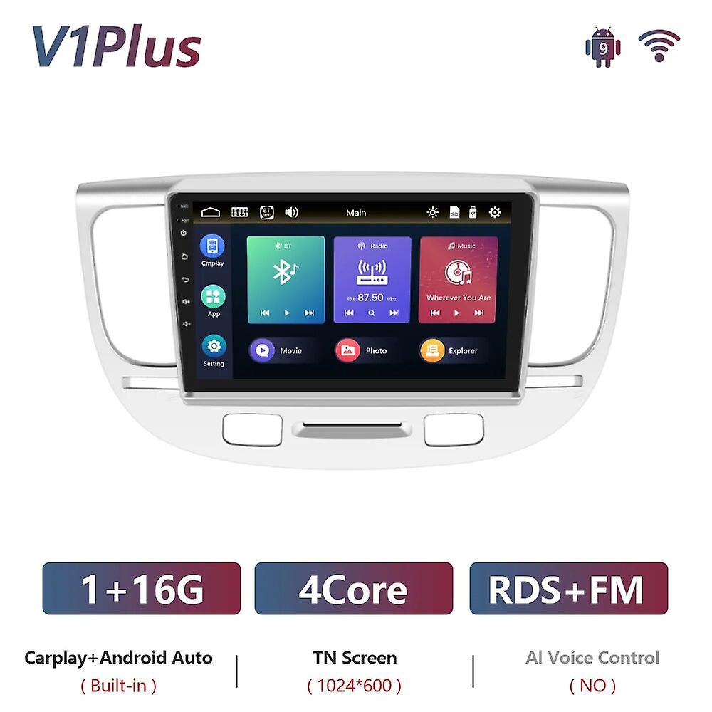 Für Kia Rio 2007 2din 9" Android 8 + 128g Autoradio 4g Wifi Carplay Multimedia Player GPS Navigation DSP Autoradio