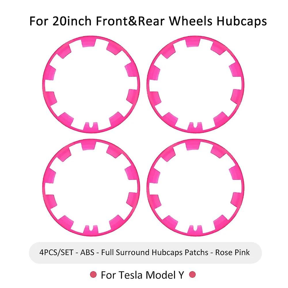 20 אינץ ' דגם Y חישוק מלא מכסה רכזת לרכב מגיני גלגלים 4 יחידות כיסוי Abs Hubcap עבור טסלה דגם Y 2023 2024 אביזרים חיצוניים