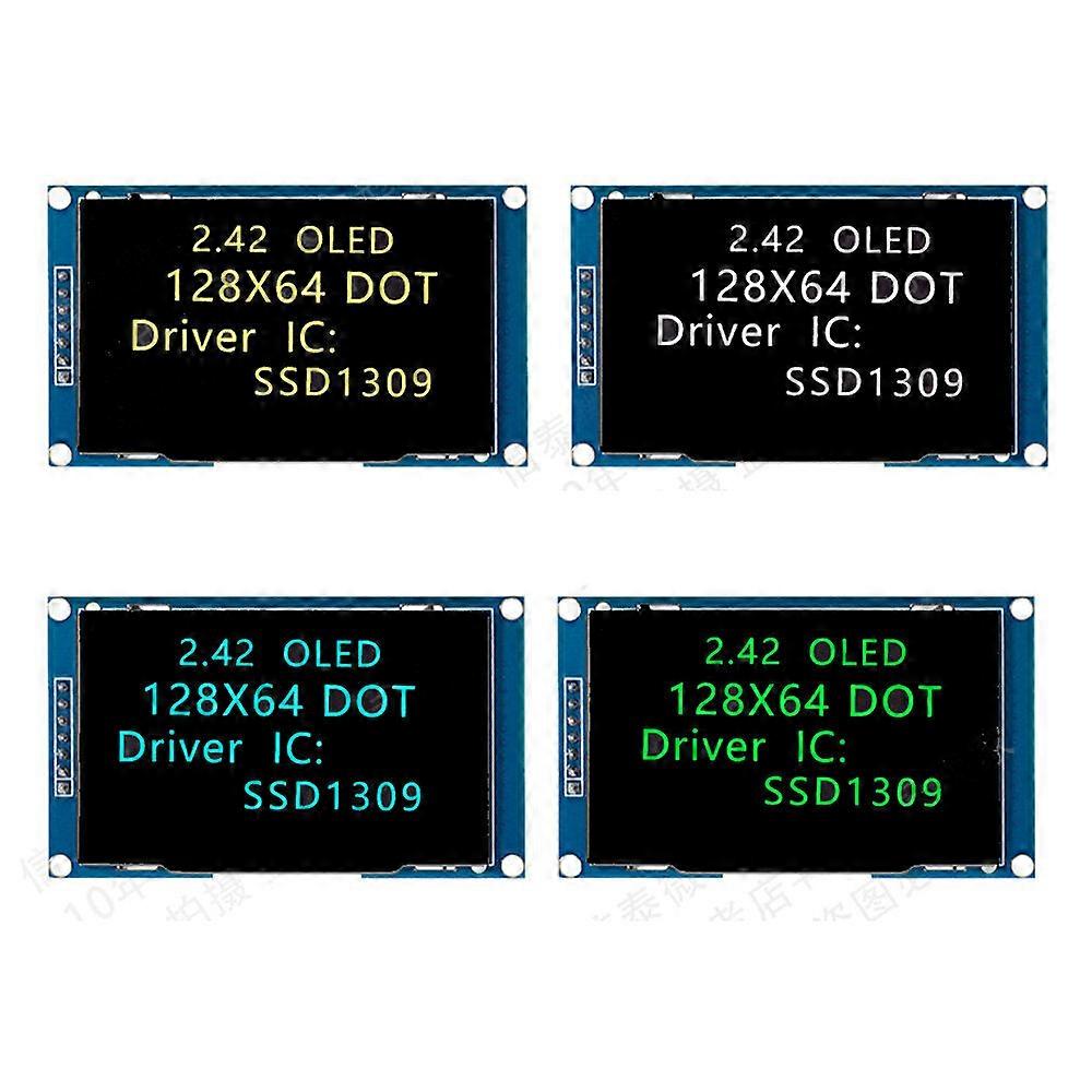 2.42 Inch 7pin Oled Display Lcd Screen Module Resolution 128*64 Spi/iic Interface Ssd1309 Driver