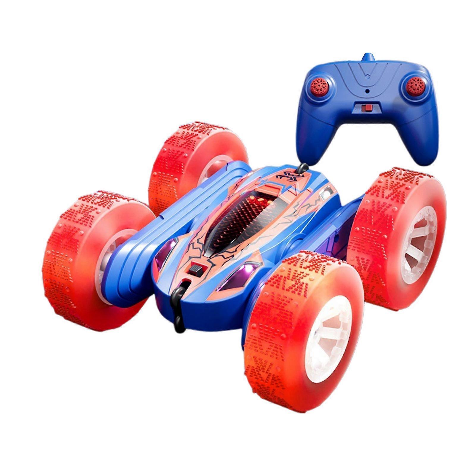 2.4Ghz RC-Car with Light Double-Sided Vehicles 360 Rotation with LED Light for Kids