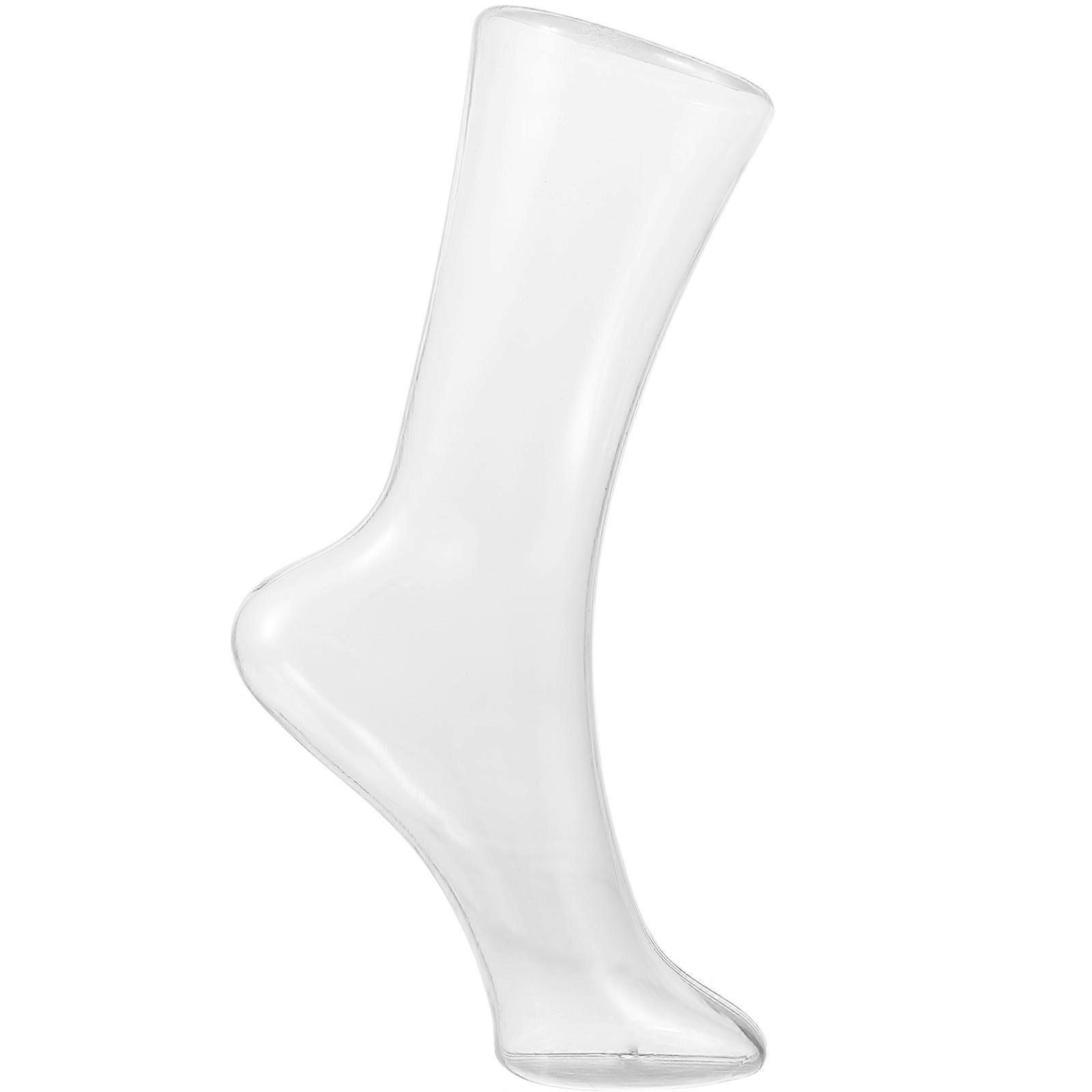 Sock Display Foot Mannequin Clear Foot Model Display Foot Model Plastic Foot Model