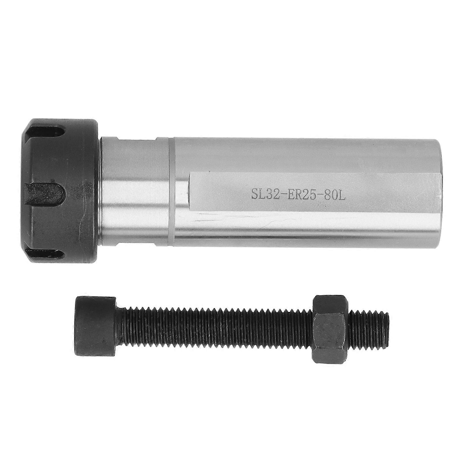 Collet Chuck Holder Straight Shank Extension Rod Cnc Lathe Machine Tapping Tool Sl32er2580l