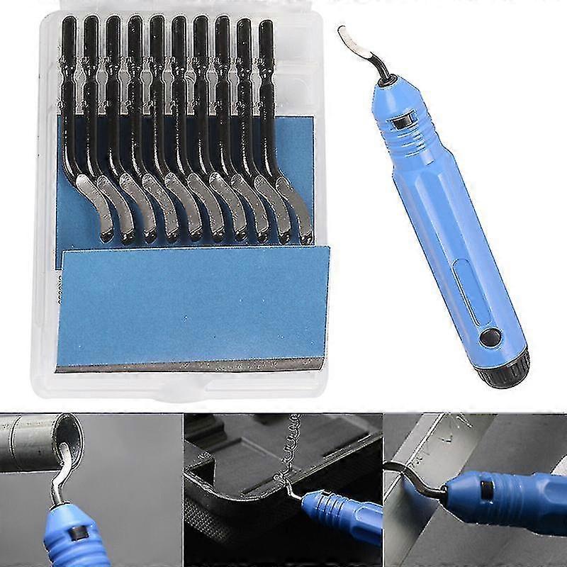 1pc Nb1100 Burr Handle With 10 Blades With Bs1010 Deburring Tools Kit Shytmv
