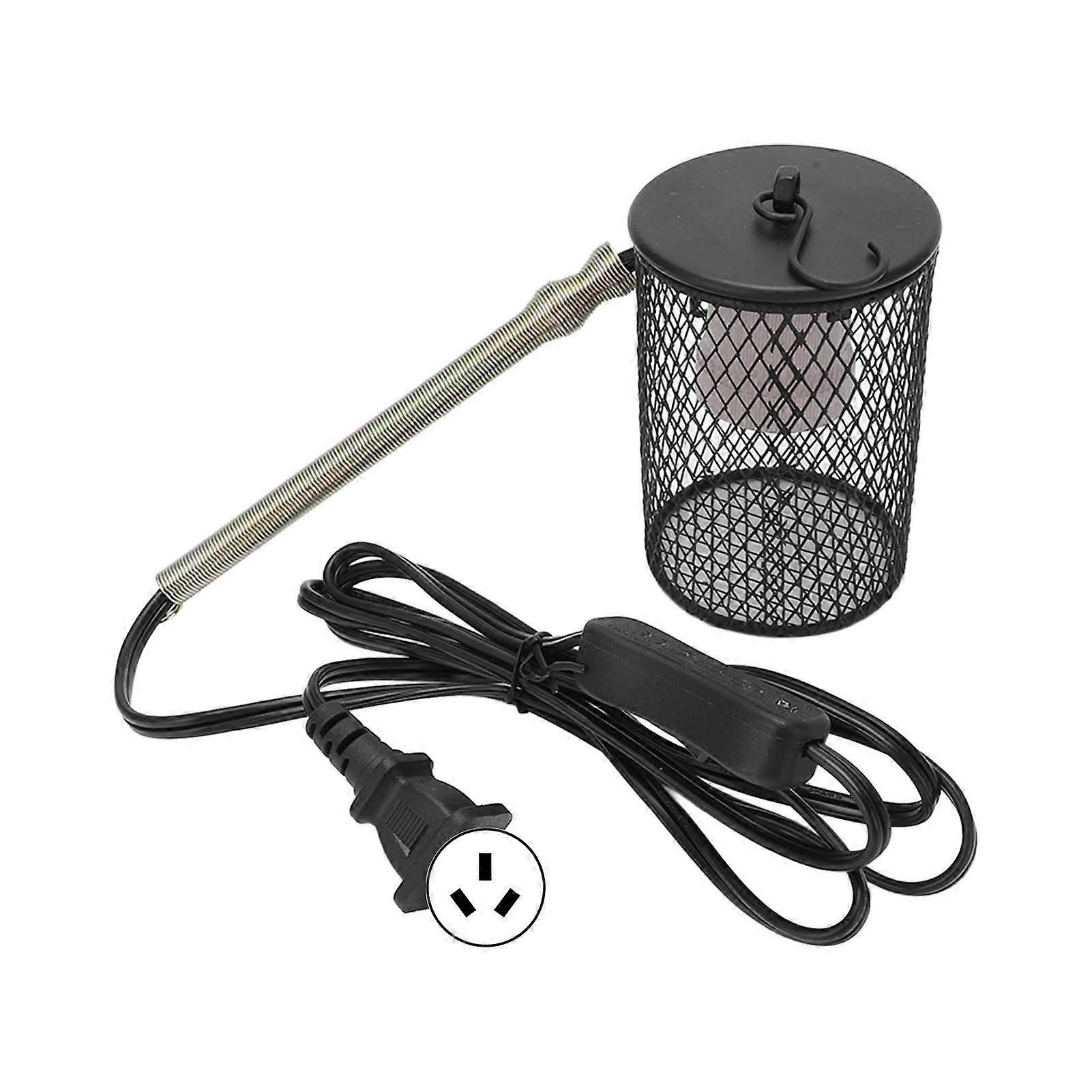 Reptile Heat Lamp Shade Professional Safe Prevents Scalding Reptile Insulation Lamp Shade for Reptiles Turtles Lizards AU Plug 220V