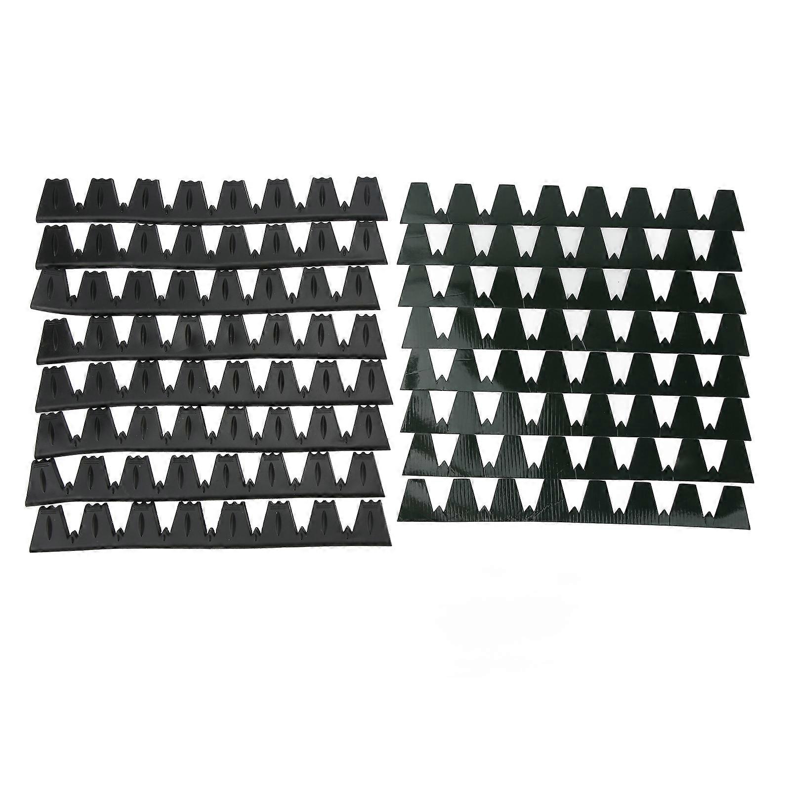 8PCs Front Bumper Scrape Guard Front Bumper Protector Anti Scratch Universal Fit for Cars Black