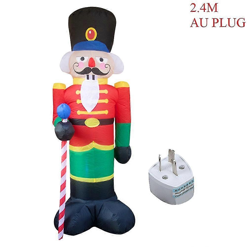 Jianghuo Led Inflatable Snowman Glowing Merry Christmas Decorations Outdoor Led Light Up Giant Party New Year Christmas Decoration