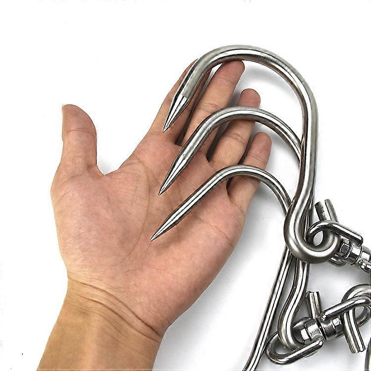 Swivel Meat Hooks Heavy Duty Stainless Steel Processed Meat Hooks - Big Fish, Hunting, Hooks, Set Of 2 (13 "Swivel Meat Hooks)