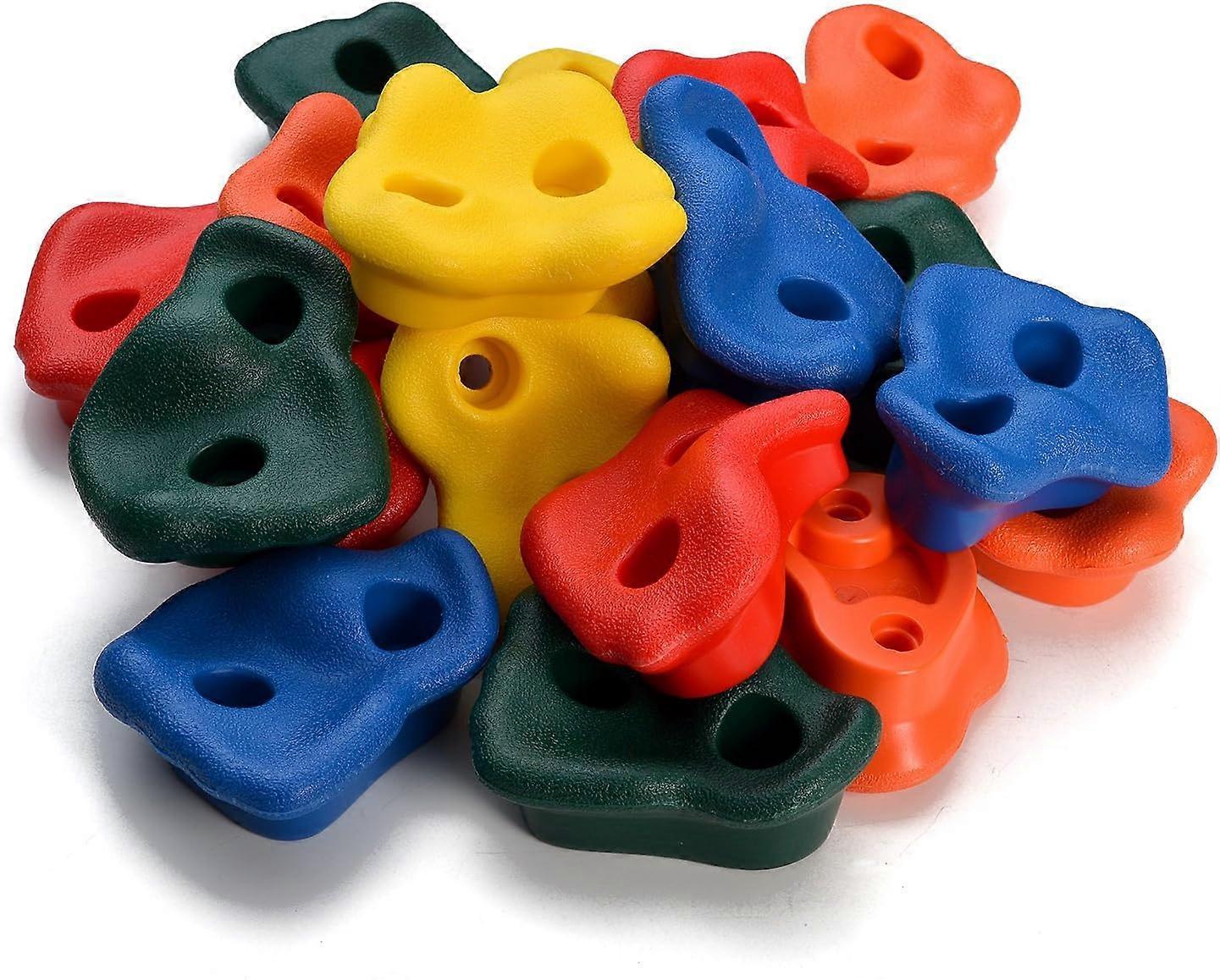 QQDD Textured Climbing Stand, 20 Piece Stone Climbing Handle Stand
