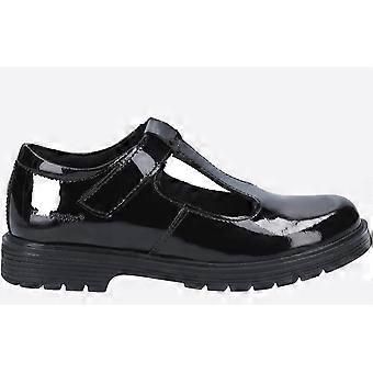 Hush Puppies Gracie Patent Leather Junior Shoes Patent Black