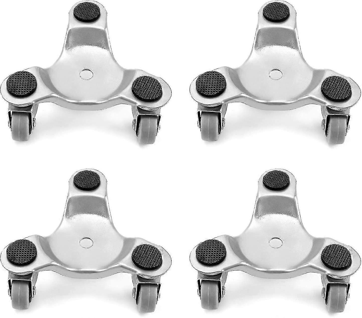 4 قطع 152 مم لفة أثاث ، لفة ناقل ، سعة تحميل 180 كجم ، 3 عجلات ، مساعدات سفر لوحة لفة ، متينة وسهلة الاستخدام