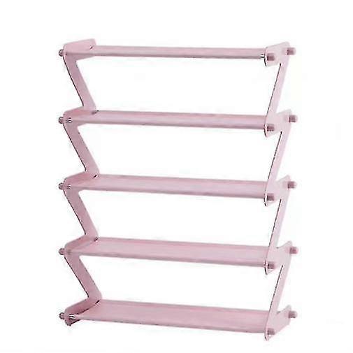 5 Tier Shoe Rack Organiser Z Shape Storage Unit Quick Assembly