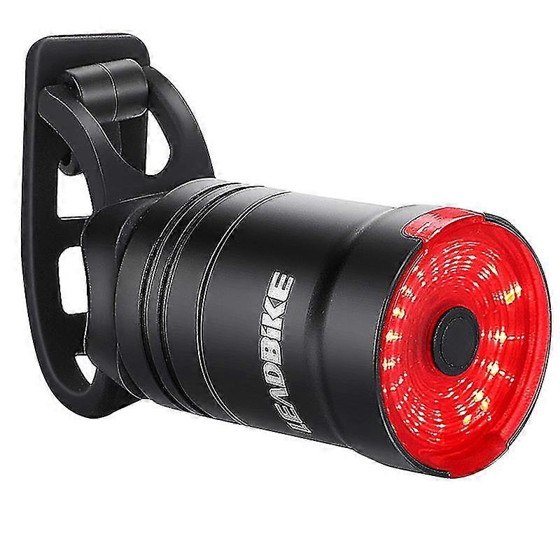 1pc bike warning light usb caution light intelligent brake induction taillight